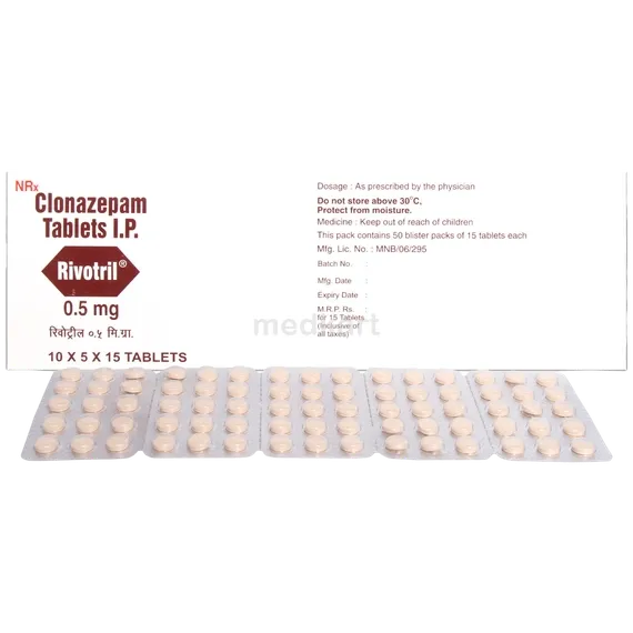 rivotril 0.5mg tablet 15's
